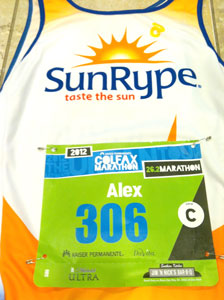 Colfax Marathon Bib