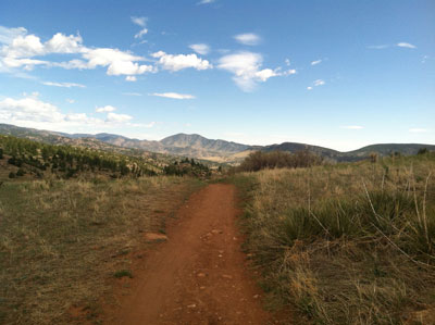 Wide open trail runs