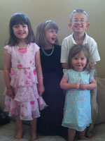 Kids at Easter