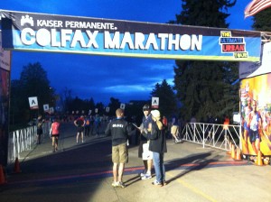 Colfax Marathon Starting Line