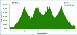 Leadville Silver Rush 50 Elevation Map