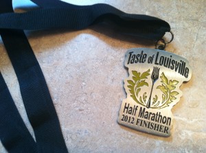 2012 Taste of Louisville Half Marathon Medal