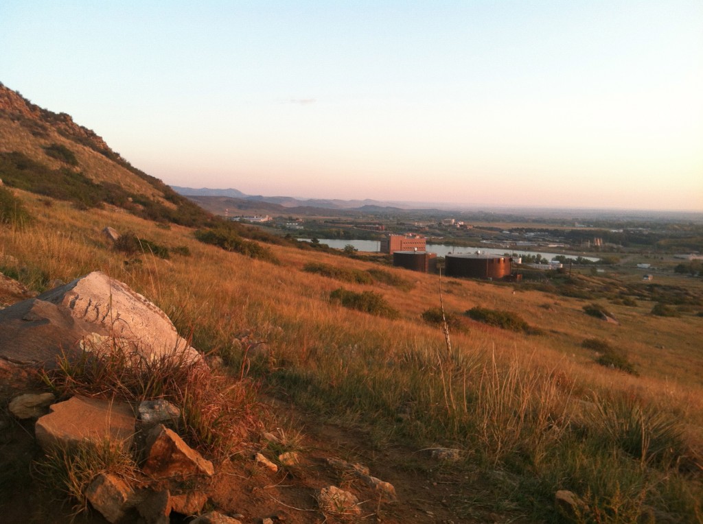 View of Fort Collins from the mountain