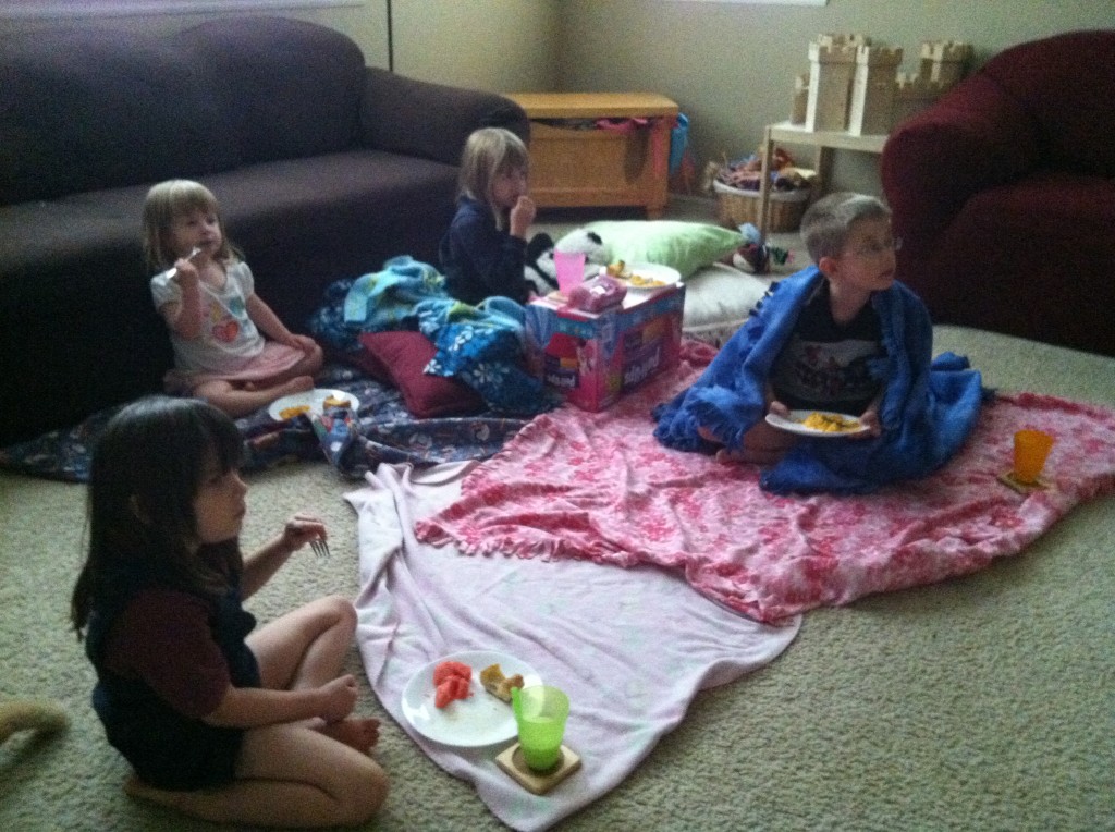 Kids with Dinner and a Movie