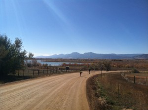 Boulder Reservoir in the distance