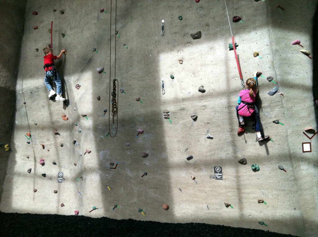 Rock Wall at Lifetime Fitness