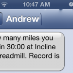 Texting a Running Challenge