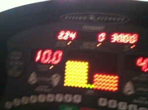 30 min at 10% incline