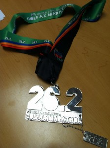 2013 Colfax Marathon Medal