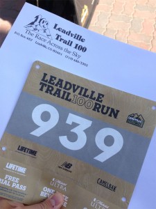 Leadville 100 Race Bib