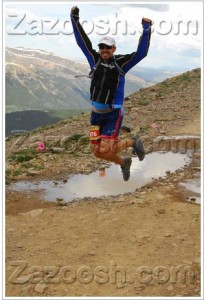 Jumping on the trail