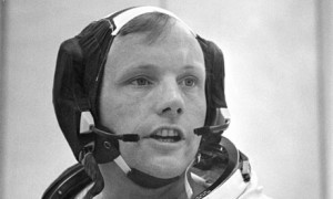 Neil Armstrong black and white