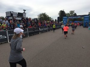 Denver Half Marathon Finish