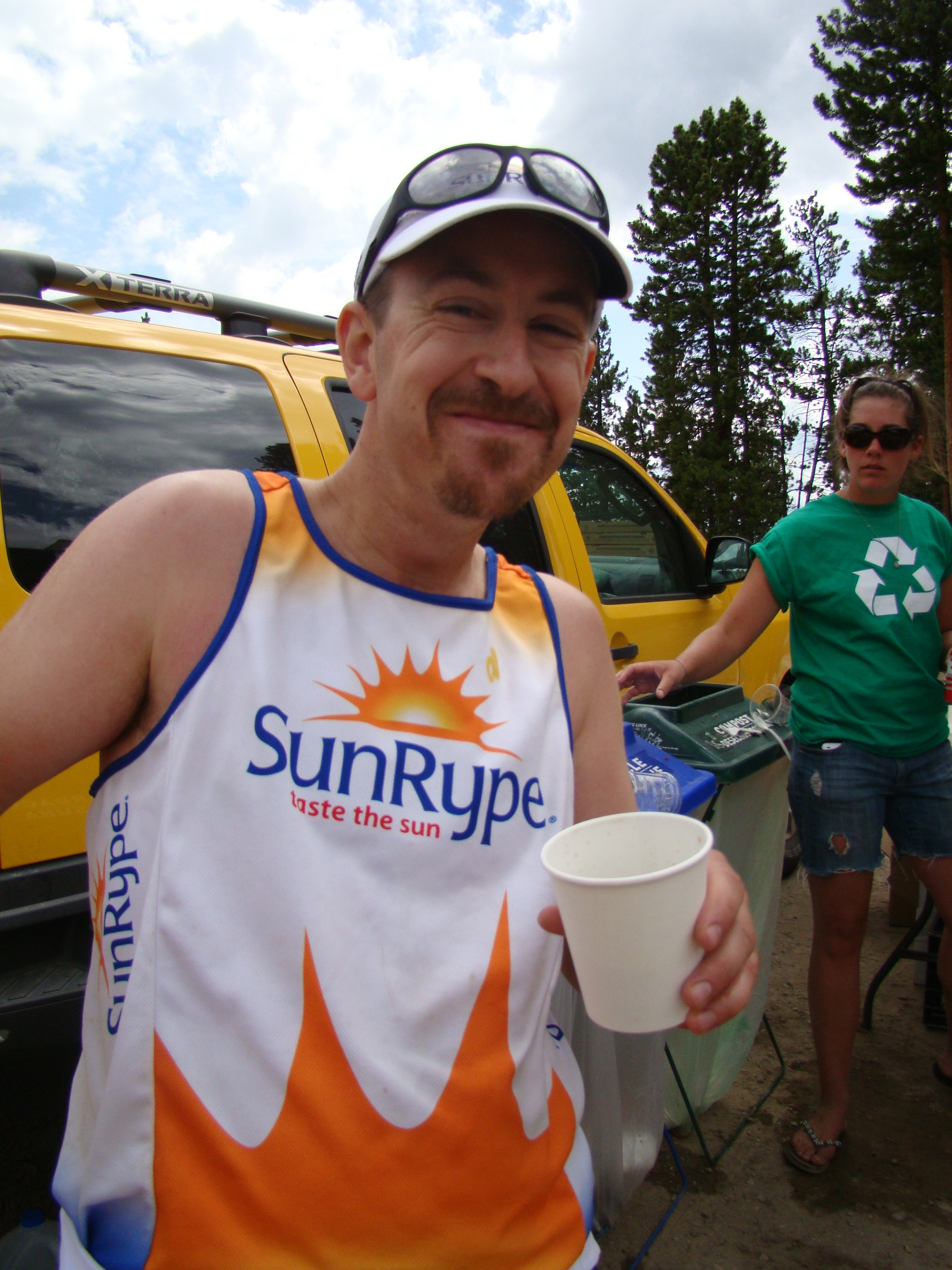 Mile 34 aid station happiness Silver Rush
