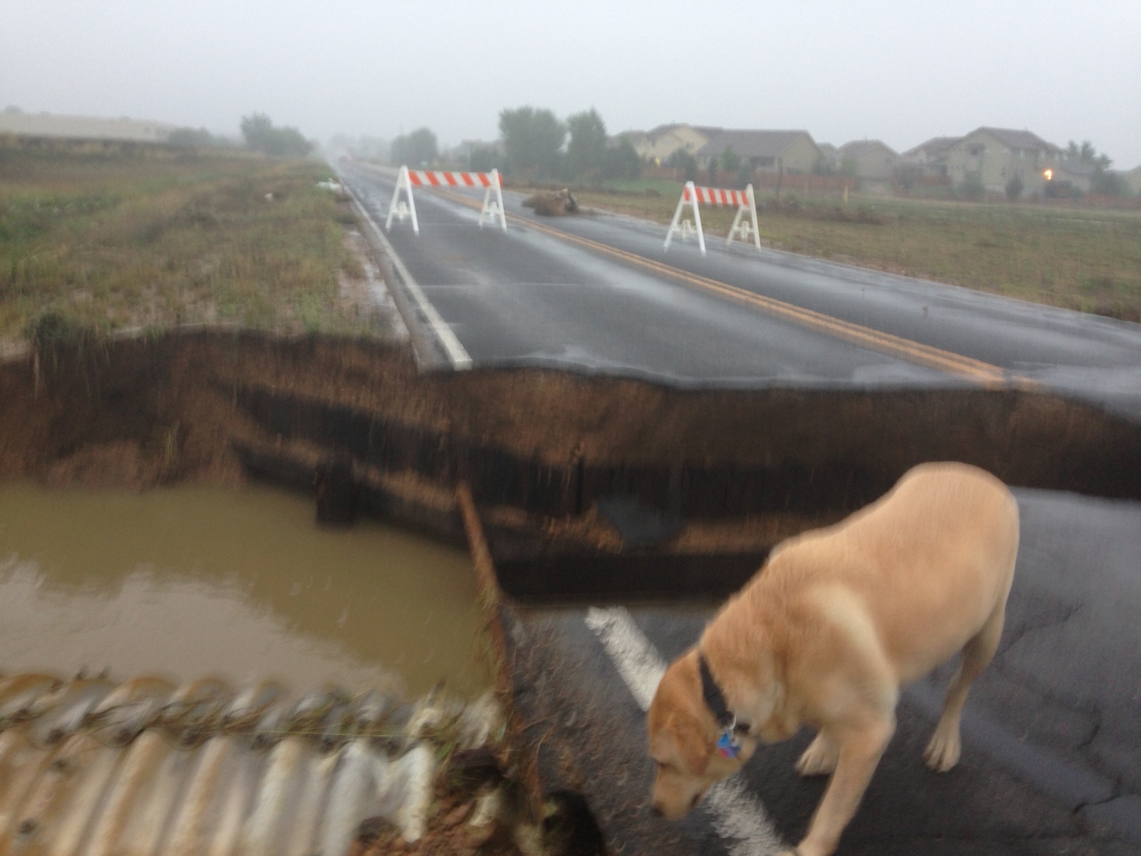 Colorado Flooding Road Missing