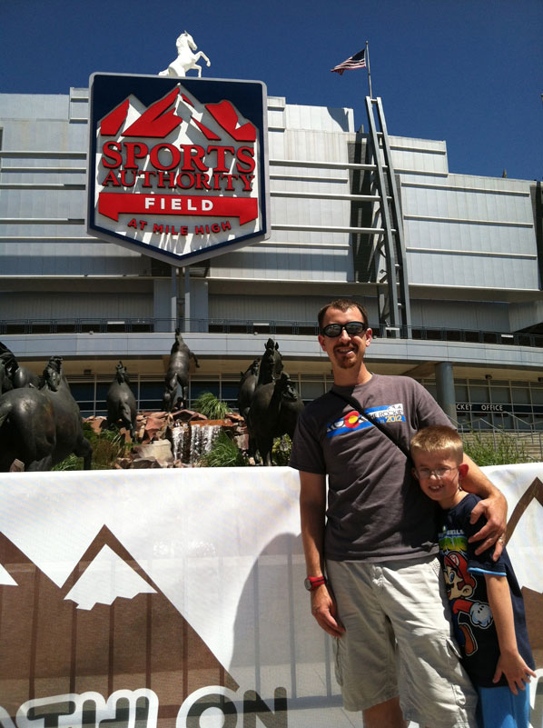 Denver Triathlon with Son